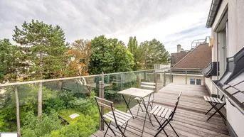 Expose Ab Dezember: zentral begehbare 3 Zimmer Dachgeschoss Wohnung mit südseitigem Balkon im Herzen Döblings!