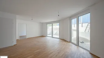 Expose Wohnen in der SCHEFFERGASSE 4: durchgestreckte 4 Zimmer Wohnung mit Terrasse und Garten - Erstbezug ab Q1/2026!