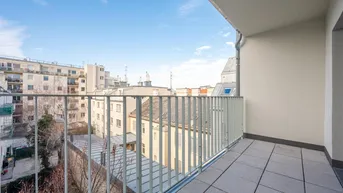 Expose Herrlicher West-Balkon in den ruhigen Innenhof: 2-Zimmer-ERSTBEZUG in urbaner Lage mit optimaler Anbindung (Top 12)