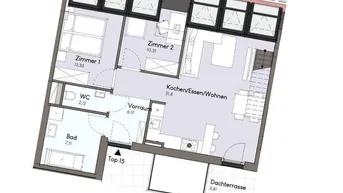 Expose Neubau Erstbezug | 3-Zimmer-Wohnung mit Dachterrasse | inkl. 2 Garagenplätze