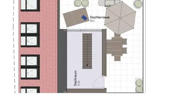 Expose 4-Zimmer-Dachgeschosswohnung mit XL-Dachterrasse, zusätzlichem Dachraum &amp; perfekter Infrastruktur im Haus