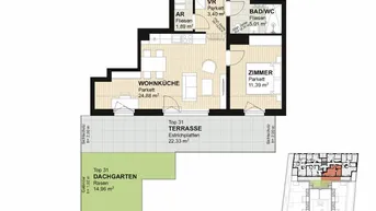 Expose südseitige 2-Zimmer-Wohnung_Top 31_PROVISIONSFREI! Kleegarten