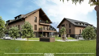 Expose Neubauprojekt: Alpine Suite Spot | 74m² Gartenwohnung mit Ausblick auf den Grimming