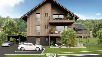Expose Neubauprojekt: Alpine Suite Spot | 43m² Gartenwohnung mit Ausblick auf dem Grimming