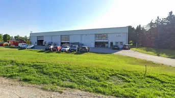 Expose Produktions- oder Lagerhalle mit Büro und Außenlagerbereich,Widmung B (Betriebsbaugebiet) zur MIETE