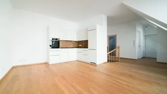 Expose Lichtdurchflutete Dachgeschoss-Maisonette mit großzügiger Dachterrasse - Nahe U4 Pilgramgasse