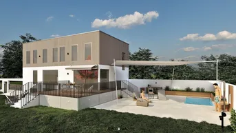 Expose Designer-Einfamilienhaus mit großzügigem Garten und Pool
