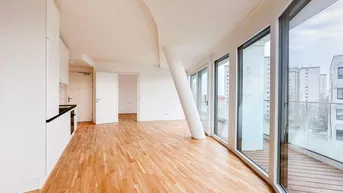 Expose Familienwohnung mit Abstellraum und Loggia - Fußbodenheizung im Winter und Temperierung im Sommer - Nähe Donauzentrum
