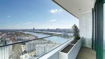 Expose Genießen Sie den Weitblick vom 22. Stock an der Waterfront Wiens mit Doorman und Wellnessbereich