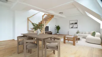 Expose Offen gestaltete Dachgeschoss-Maisonette mit Wintergarten und Terrasse | Erstbezug