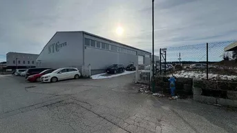 Expose Zum Mieten - Gewerbeobjekt in Wolfern bei Steyr, 600 - 1600m² Lagerhalle und Freiflächen