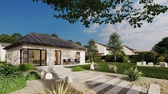 Expose NEUBAU-BUNGALOW, 4 Zimmer, 400 m² Garten - 20 Min von Wien!