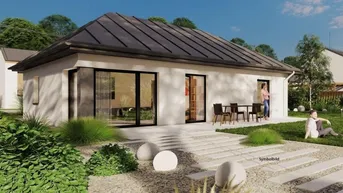 Expose NEUBAU-BUNGALOW, 4 Zimmer, 400 m² Garten - 20 Min von Wien!