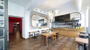 Expose Restaurant und Bar. Idyllischer Gastgarten. SPITTELBERG und MUMOK GEGEND