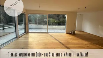 Expose Terrassenwohnung mit Grün- und Stadtblick in Neustift am Walde!