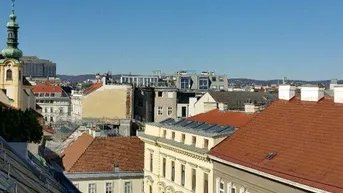 Expose 1090, Grünentorgasse 26/U4 Rossauer Lände, neu sanierte Singelwohnung im DG mit Balkon unbefristet zu vermieten