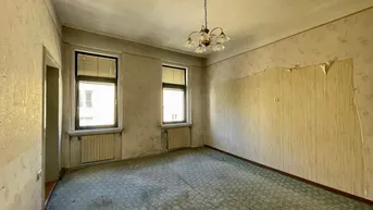 Expose BETONGOLD statt SPARBUCH: Sanierungsbedürftige 3-Zimmer-Wohnung Nähe Reumannplatz