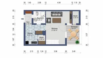 Expose Coole Single Wohngalerie mit Balkon - provisionsfrei ab 1. November 2025 - Heizkosten inklusive