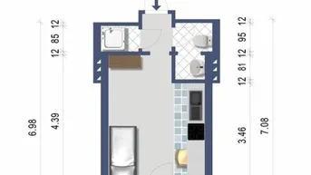 Expose Klein, aber fein: Singlewohnung mit Balkon - provisionsfrei ab sofort - inkl. Betriebskosten, und Heizung