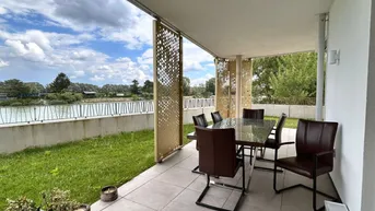 Expose EXKLUSIVES WOHNEN IN „THE SHORE“ – MIT PRIVATEM GARTEN, TERRASSE &amp; DONAUBLICK UND GARAGE