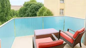 Expose Möblierte Wohnung mit Balkon und Blick ins Grüne Nähe Karlskirche!!
