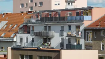 Expose Terrasse: Blick über die Stadt
