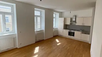 Expose Heimelige 1-Zimmer-Wohnung mit möblierter Küche im Stadtzentrum von Ried