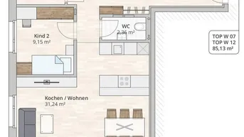 Expose Schöne 4-Zimmer-Terrassenwohnung (TOP 7) in Frastanz, Beim Feldgatter 5