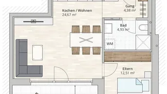 Expose 2-Zimmer-Terrassenwohnung (TOP 6) in Nenzing, Christian-Hummel-Weg