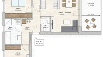 Expose 3-Zimmer-Terrassenwohnung (TOP 4) in Nenzing, Christian-Hummel-Weg