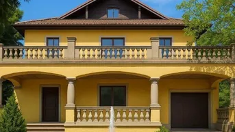 Expose Traumhafte Fernsicht, großes Haus mit uneinsichtigem Gartenteil– Nähe Schwechat!