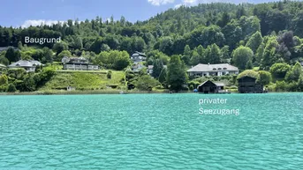 Expose RARITÄT - Baugrund mit Wörtherseeblick und privatem Seezugang