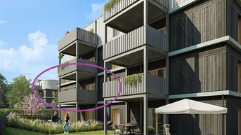 Expose GRÜNE STADTVILLEN - 3 Zimmer mit Balkon - Holzbauweise | Ruhig - Sonnig - Grün | Provisionsfrei!