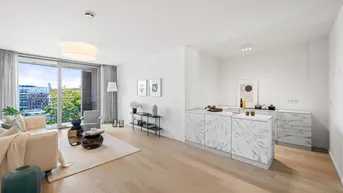 Expose ERSTBEZUG im KAYSER - 3 Zimmer, 2 Bäder, Loggia. MORGENSONNE - EXLUSIVITÄT - ELEGANZ - MIT CONCIERGE! (W46)