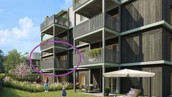 Expose GRÜNE STADTVILLEN - 3 Zimmer mit Balkon - Holzbauweise | Ruhig - Sonnig - Grün | Provisionsfrei!