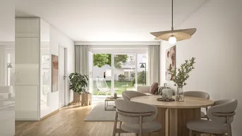 Expose Moderne 2-Zimmer-Wohnung mit kleinem Eigengarten – Erstbezug in zentraler Lage!