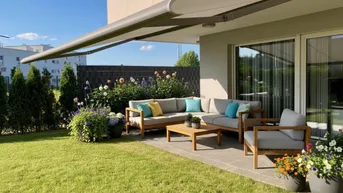 Expose Traumhafte 3-Zimmer Gartenwohnung in Linz Pichling | 80 m2 + 180 m2 Garten + 2 TG-Plätze | TOP Ausstattung