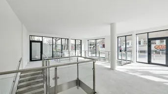 Expose Architektonisch aufregendes Geschäftslokal mit Eigengarten