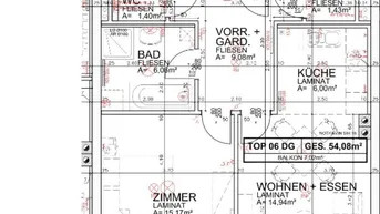 Expose 2-Zimmerwohnung im DG mit Balkon