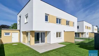 Expose Doppelhaushälfte mit Terrasse und großem Garten