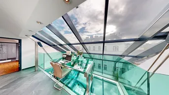 Expose PERFEKT ALS BÜRO: Penthouse mit 3 Terrassen, SPA und großer Garage