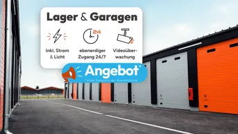 Expose 100% AKTION AUF 56M²! - Moderne 28-112m² Garagen und Lagerräume mit Strom zur Miete