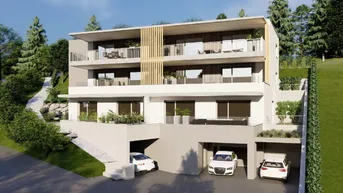 Expose Idyllische Lage, exklusive Wohnqualität – 3-Zimmer-Wohnung mit Balkon, Parkplatz und Tiefgarage in Waxenberg!