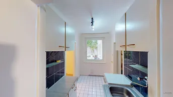 Expose Erdgeschosswohnung in Hernals, zwei Zimmer, sanierungsbedürftig!