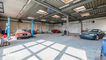 Expose 2325 Himberg Großes Grundstück mit heller beheizter HALLE, Außenfläche und bestandsfreiem Mehrparteienhaus mitten in Himberg