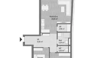 Expose NEUBAU - Moderne 3-Zimmer Anlegerwohnung mit Balkon (74,12m²)-Graz/Gries