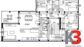 Expose Dreizimmerwohnung S1 mit Garten in einem Neubau in Kanfanar