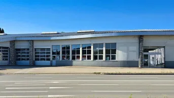 Expose Betriebsgebäude - Lage an der B 1. Machen Sie Ihr Unternehmen sichtbar! Ehemals Reifenhandel Best Drive.