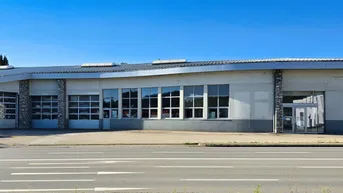 Expose Betriebsgebäude - Lage an der B 1. Machen Sie Ihr Unternehmen sichtbar! Ehemals Reifenhandel Best Drive.