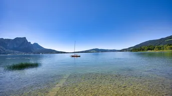 Expose Einmaliges Juwel: Bebaubares Seegrundstück am Mondsee in bester Lage